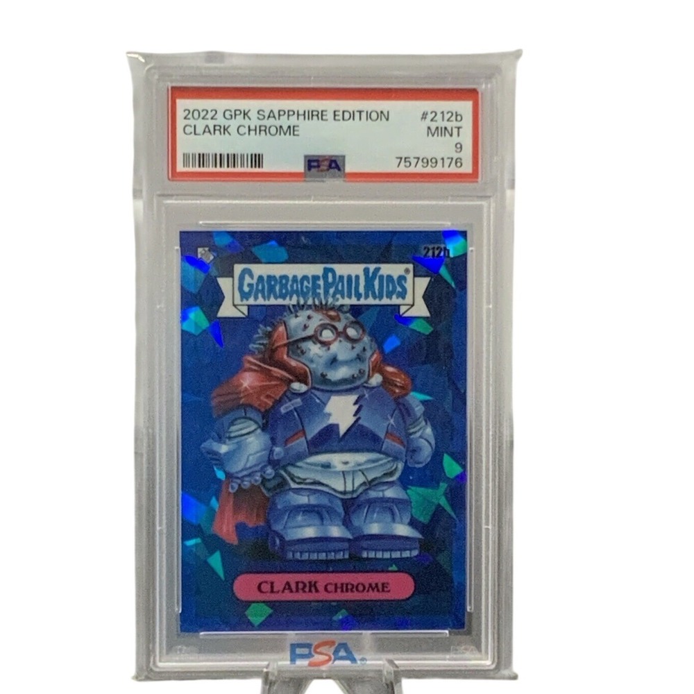 Topps GPK Sapphire Edition Clark Chrome 212b Cardstock Blue PSA 9 Mint
